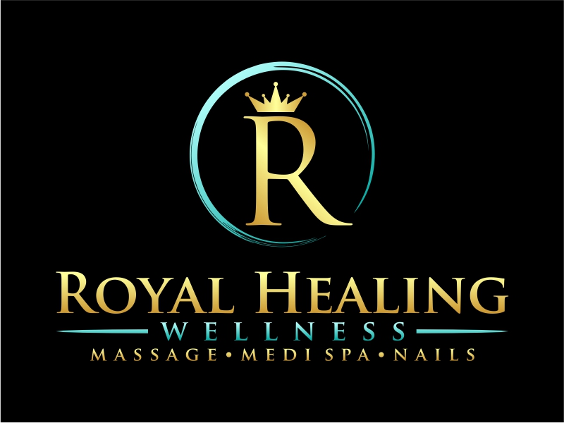 Royal Healing Wellness Massage, Medi Spa, Nails logo design by cintoko