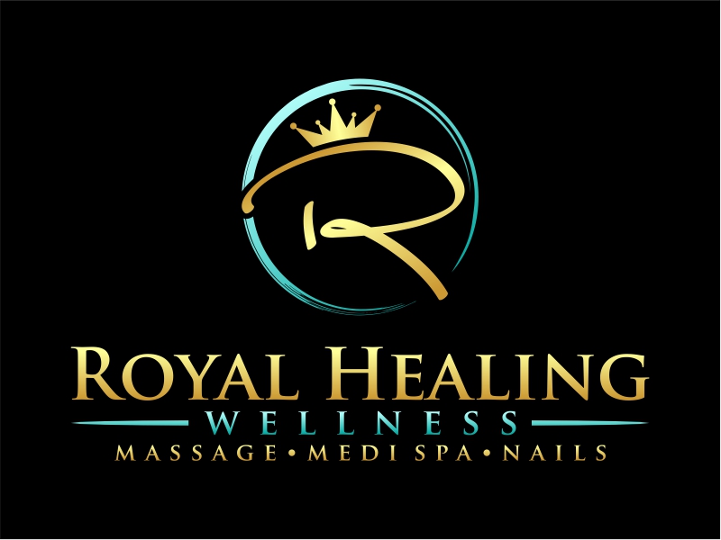 Royal Healing Wellness Massage, Medi Spa, Nails logo design by cintoko