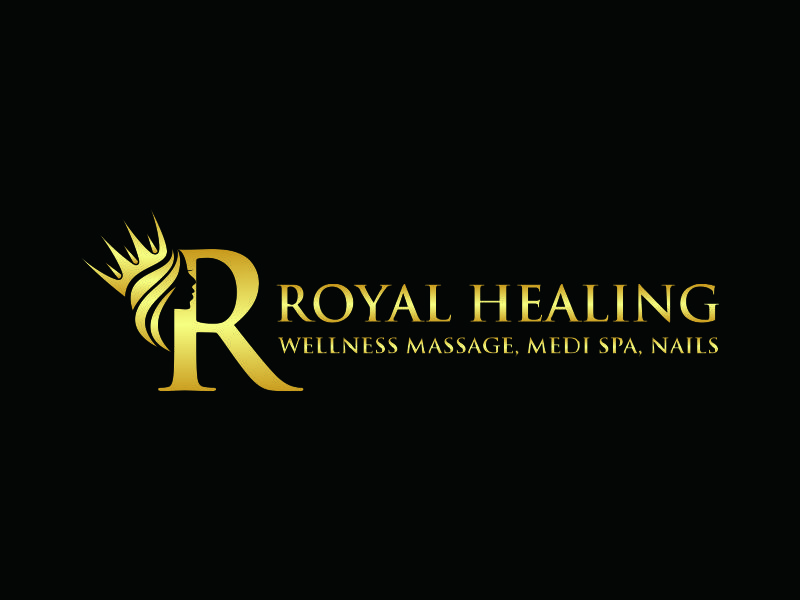 Royal Healing Wellness Massage, Medi Spa, Nails logo design by azizah