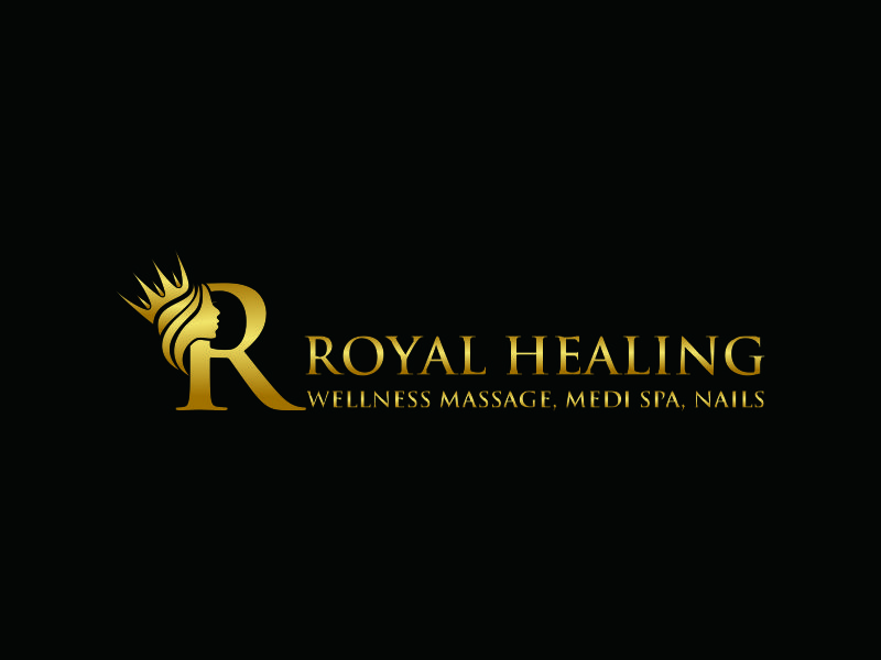 Royal Healing Wellness Massage, Medi Spa, Nails logo design by azizah