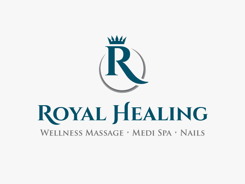 Royal Healing Wellness Massage, Medi Spa, Nails logo design by PRN123