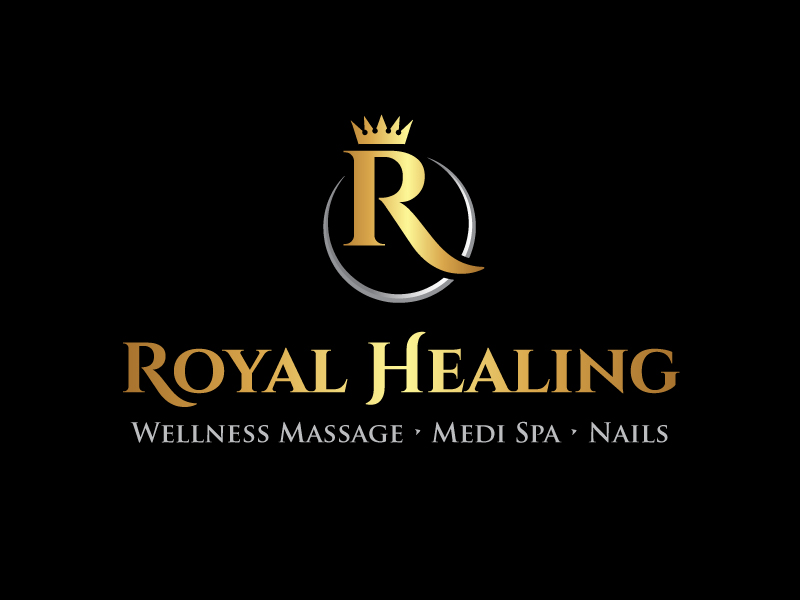 Royal Healing Wellness Massage, Medi Spa, Nails logo design by PRN123