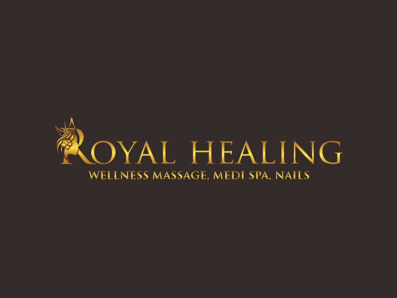 Royal Healing Wellness Massage, Medi Spa, Nails logo design by Lewung