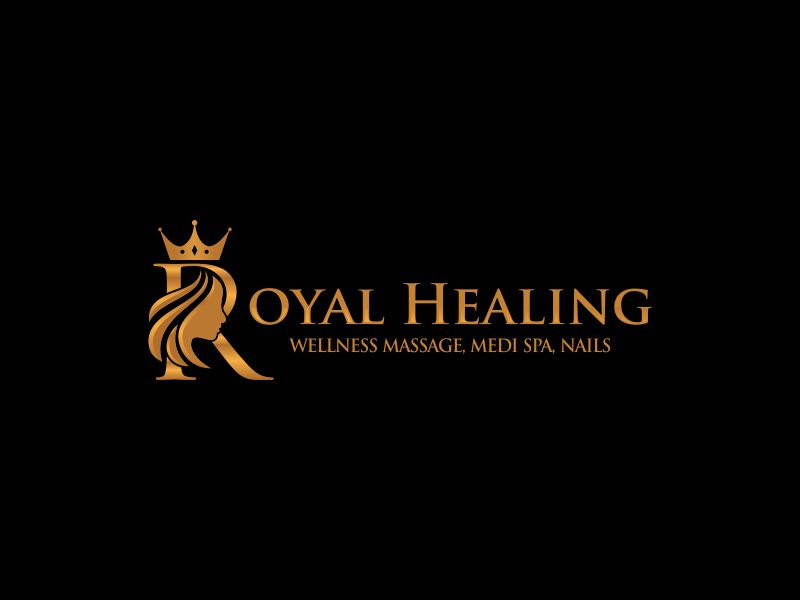 Royal Healing Wellness Massage, Medi Spa, Nails logo design by paundra