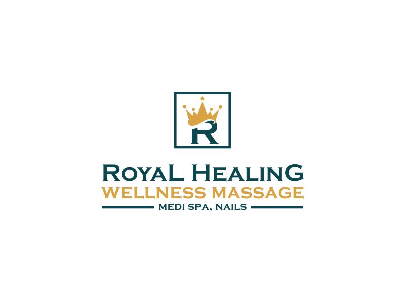 Royal Healing Wellness Massage, Medi Spa, Nails logo design by 6king