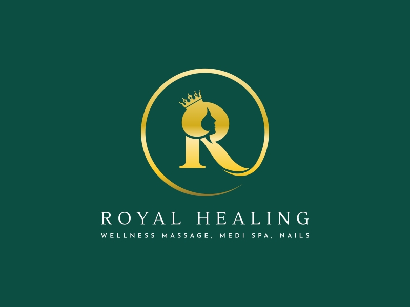 Royal Healing Wellness Massage, Medi Spa, Nails logo design by Fauzan jam'an