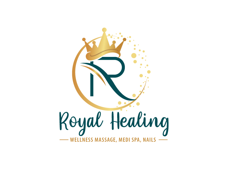 Royal Healing Wellness Massage, Medi Spa, Nails logo design by LogoInvent