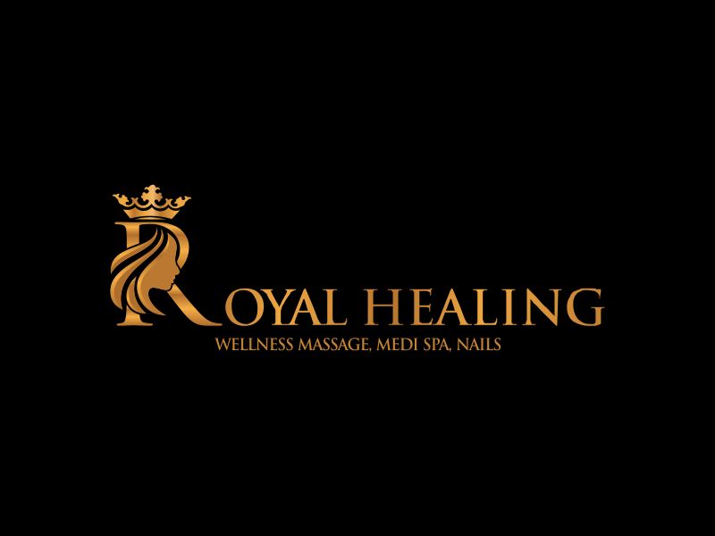 Royal Healing Wellness Massage, Medi Spa, Nails logo design by paundra