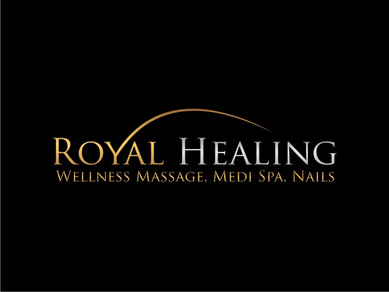 Royal Healing Wellness Massage, Medi Spa, Nails logo design by lintinganarto