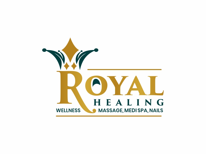 Royal Healing Wellness Massage, Medi Spa, Nails logo design by Andri Herdiansyah