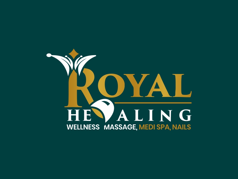 Royal Healing Wellness Massage, Medi Spa, Nails logo design by Andri Herdiansyah