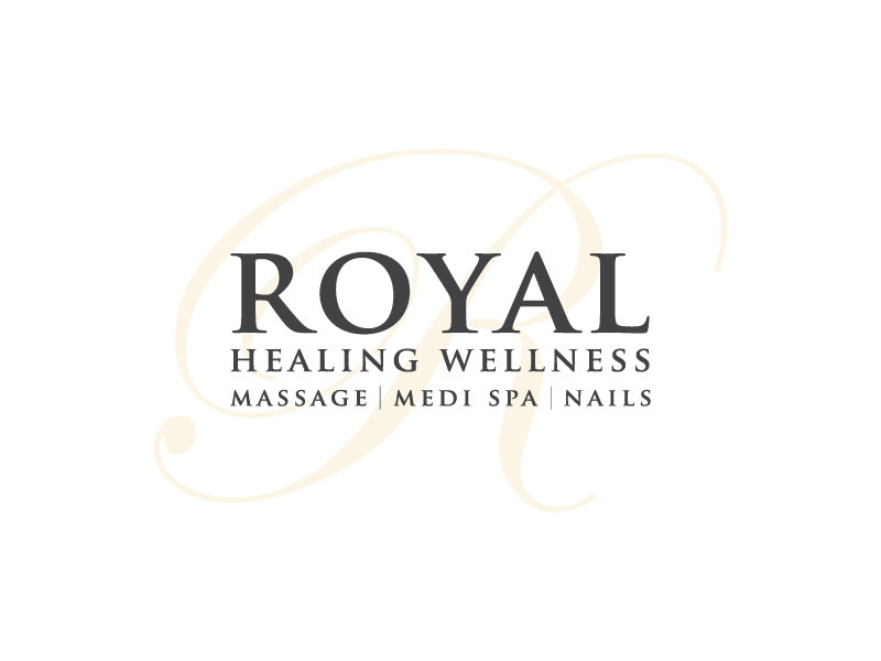 Royal Healing Wellness Massage, Medi Spa, Nails logo design by Fear