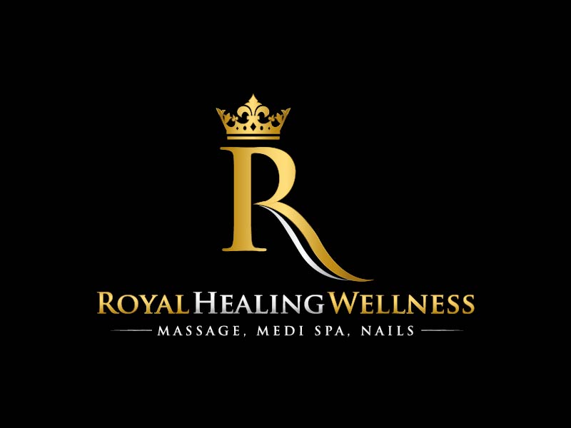 Royal Healing Wellness Massage, Medi Spa, Nails logo design by usef44