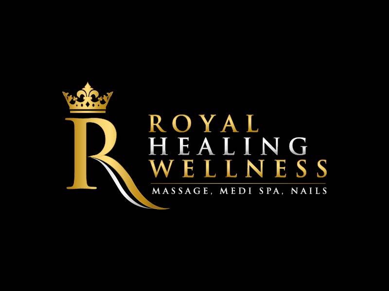 Royal Healing Wellness Massage, Medi Spa, Nails logo design by usef44