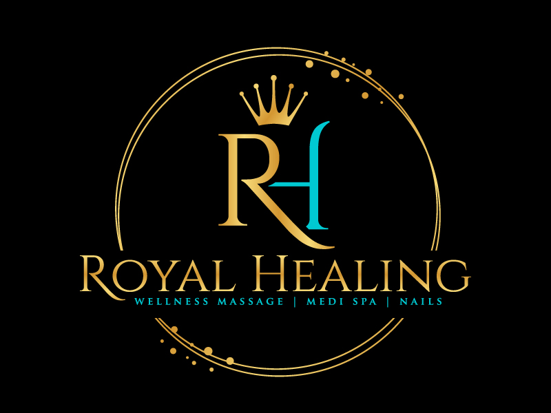 Royal Healing Wellness Massage, Medi Spa, Nails logo design by jaize