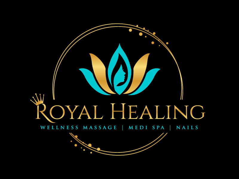 Royal Healing Wellness Massage, Medi Spa, Nails logo design by jaize