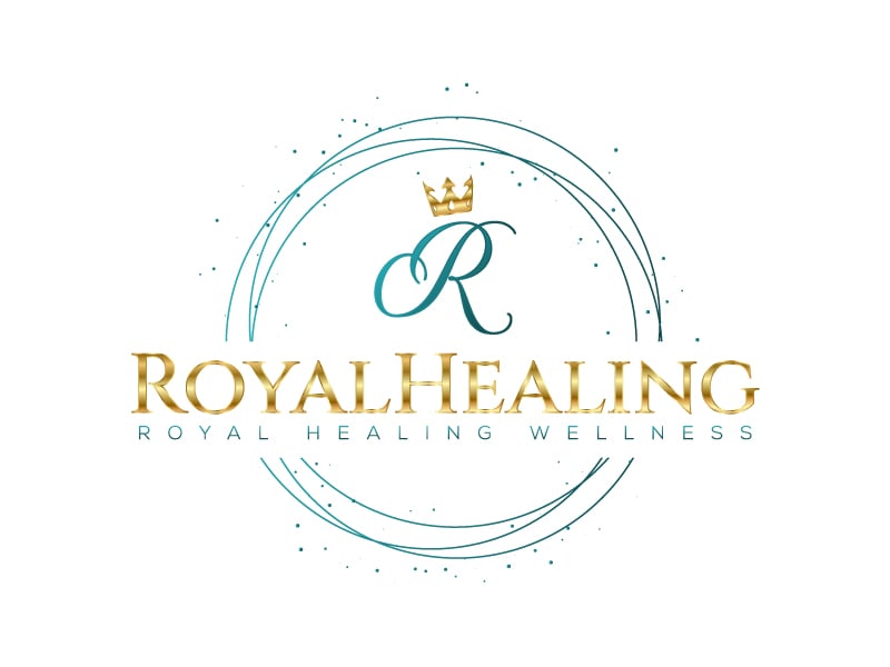 Royal Healing Wellness Massage, Medi Spa, Nails logo design by Sami Ur Rab