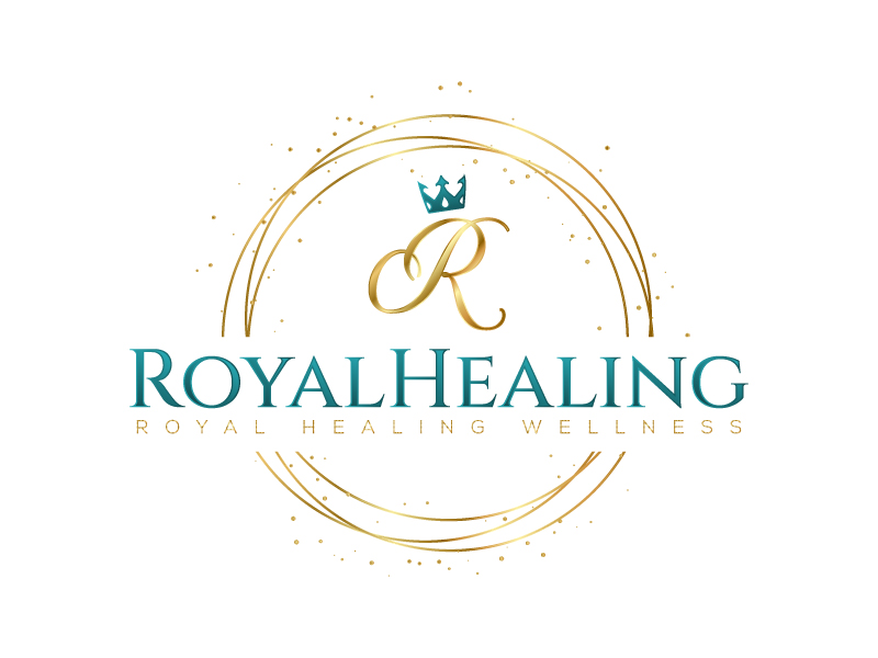 Royal Healing Wellness Massage, Medi Spa, Nails logo design by Sami Ur Rab