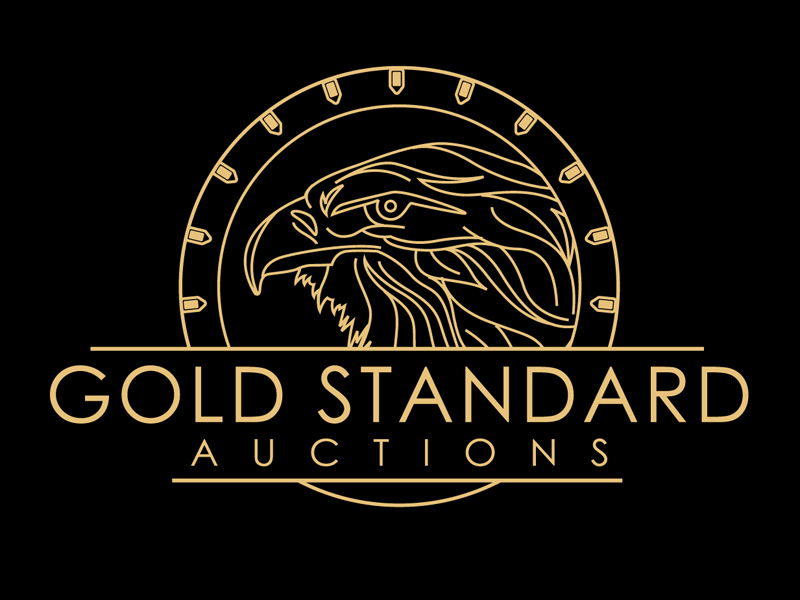 Gold Standard Auctions logo design by DreamLogoDesign