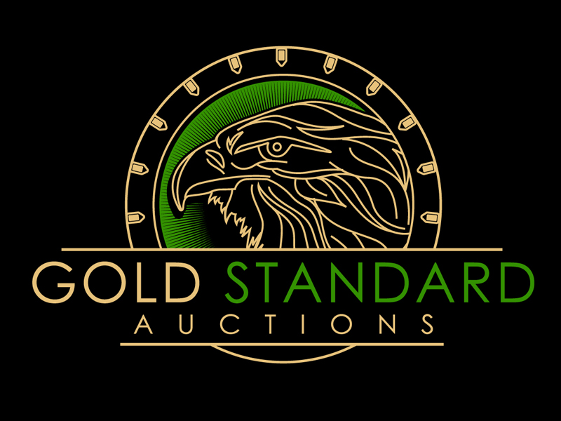 Gold Standard Auctions logo design by DreamLogoDesign