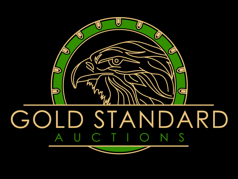 Gold Standard Auctions logo design by DreamLogoDesign