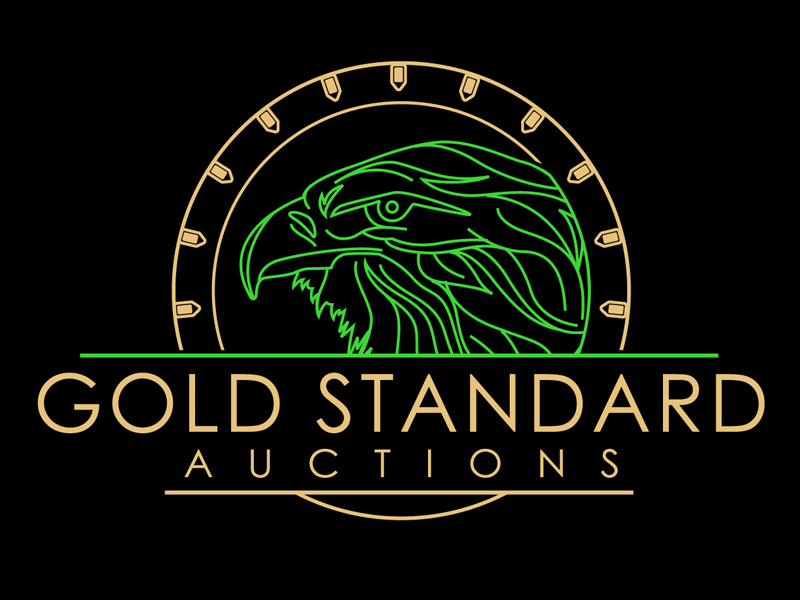 Gold Standard Auctions logo design by DreamLogoDesign