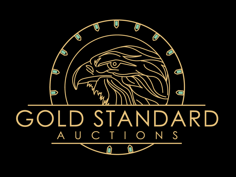 Gold Standard Auctions logo design by DreamLogoDesign