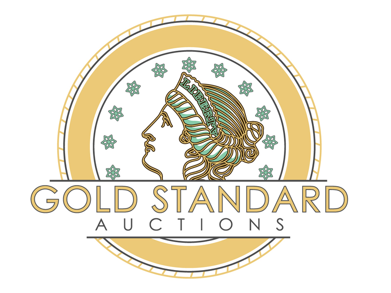 Gold Standard Auctions logo design by DreamLogoDesign