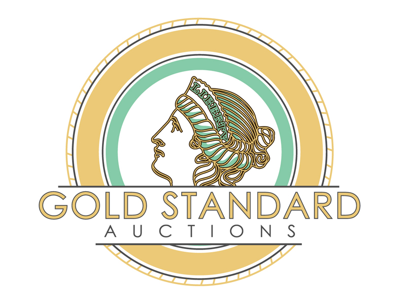 Gold Standard Auctions logo design by DreamLogoDesign