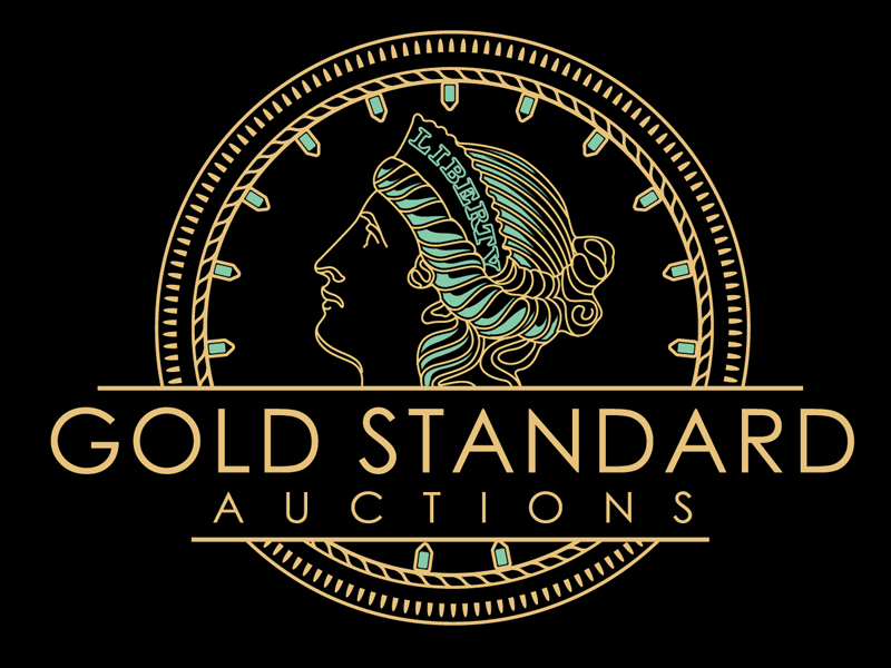 Gold Standard Auctions logo design by DreamLogoDesign