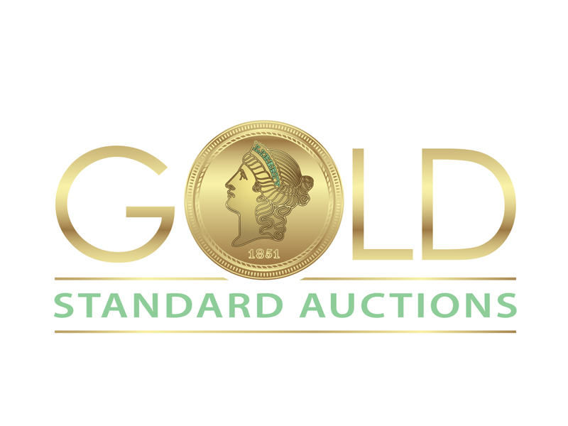 Gold Standard Auctions logo design by DreamLogoDesign