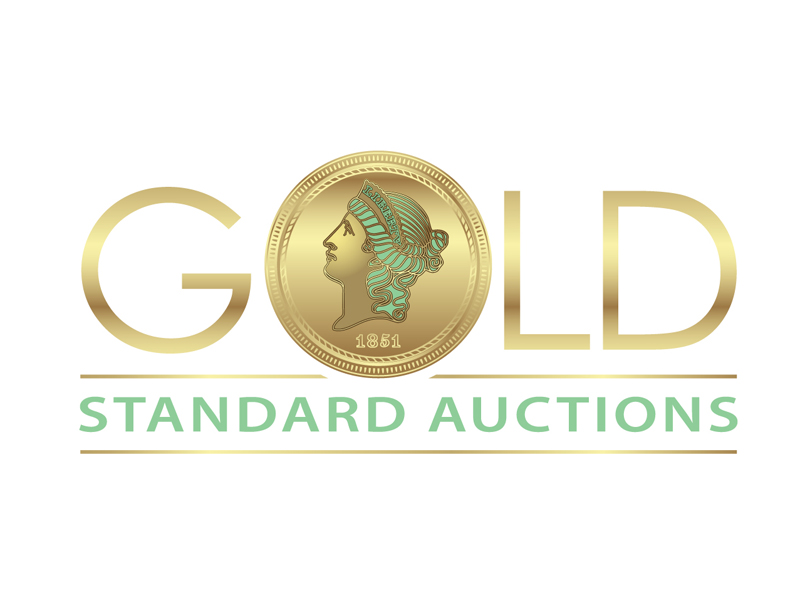 Gold Standard Auctions logo design by DreamLogoDesign