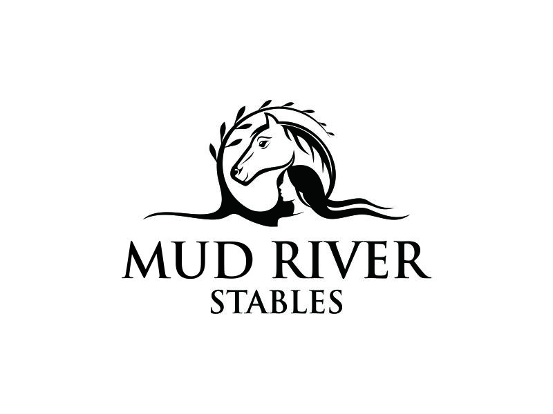 Mud River Stables logo design by azizah