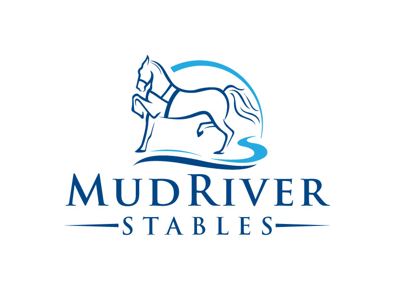 Mud River Stables logo design by Pompi