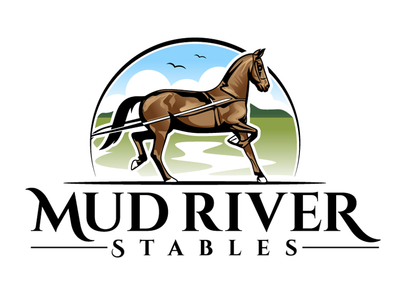 Mud River Stables logo design by DreamLogoDesign