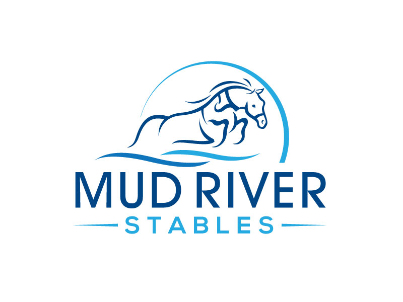 Mud River Stables logo design by Pompi