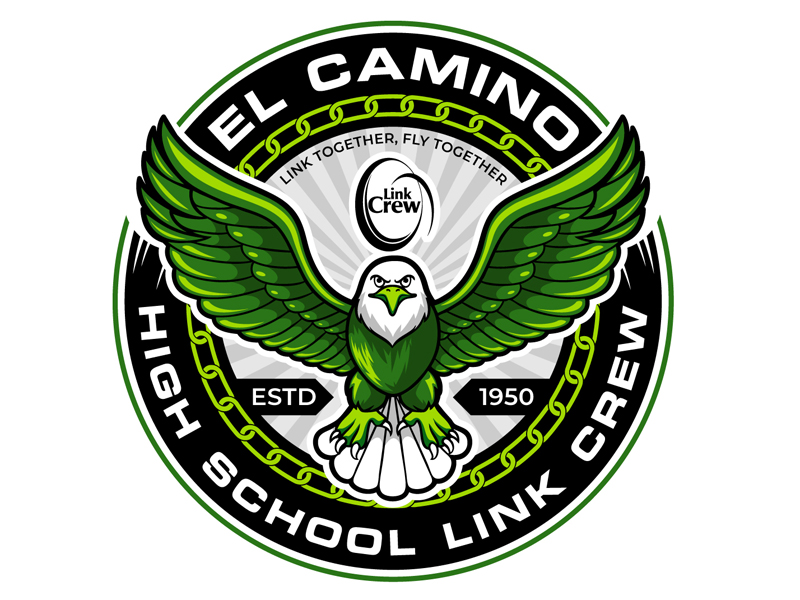 El Camino High School Link Crew logo design by DreamLogoDesign