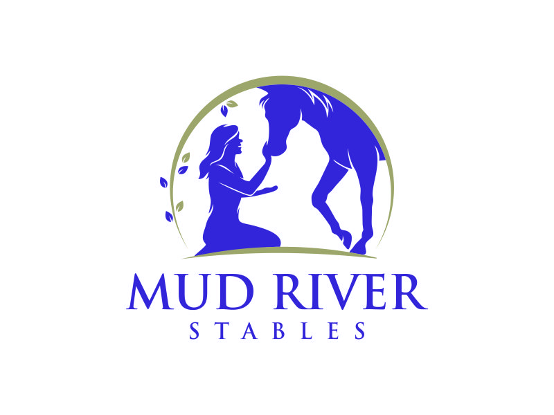 Mud River Stables logo design by azizah