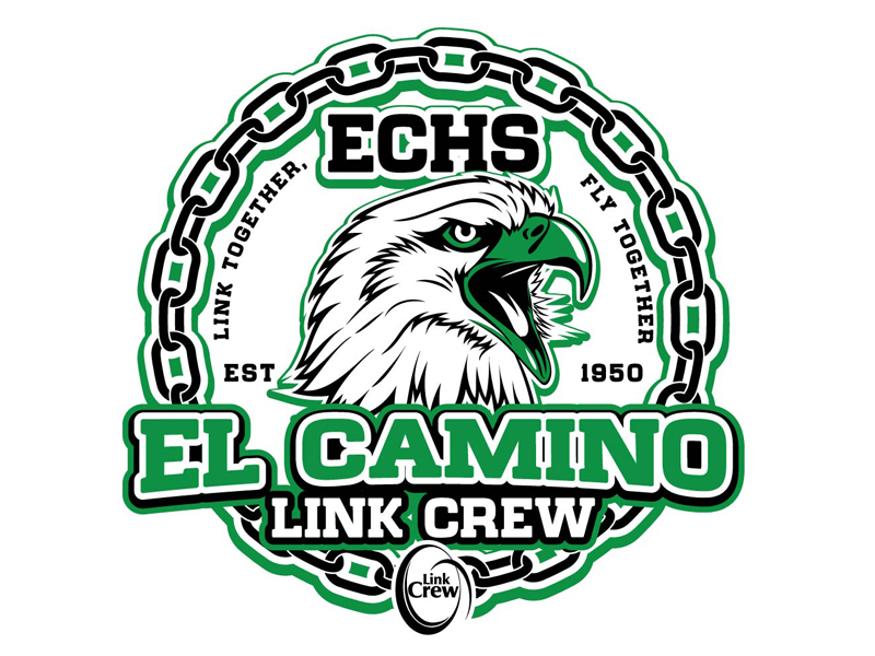 El Camino High School Link Crew logo design by DreamLogoDesign