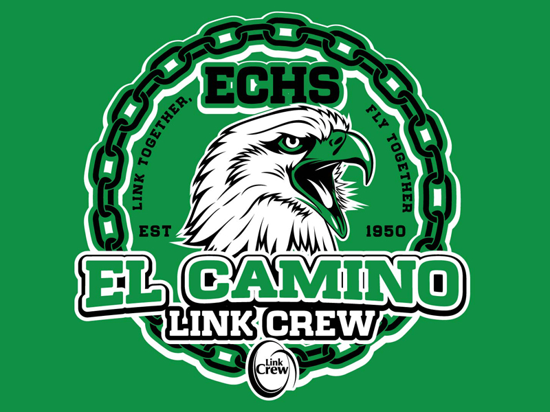 El Camino High School Link Crew logo design by DreamLogoDesign