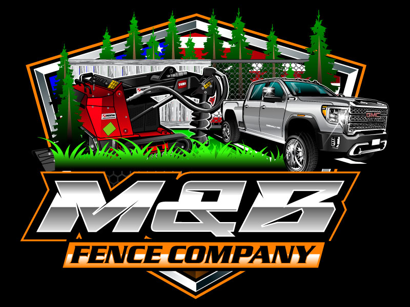 M&B Fence Company logo design by LogoQueen