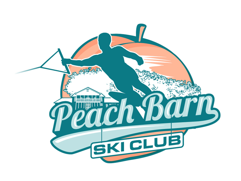 Peach Barn Ski Club logo design by DreamLogoDesign