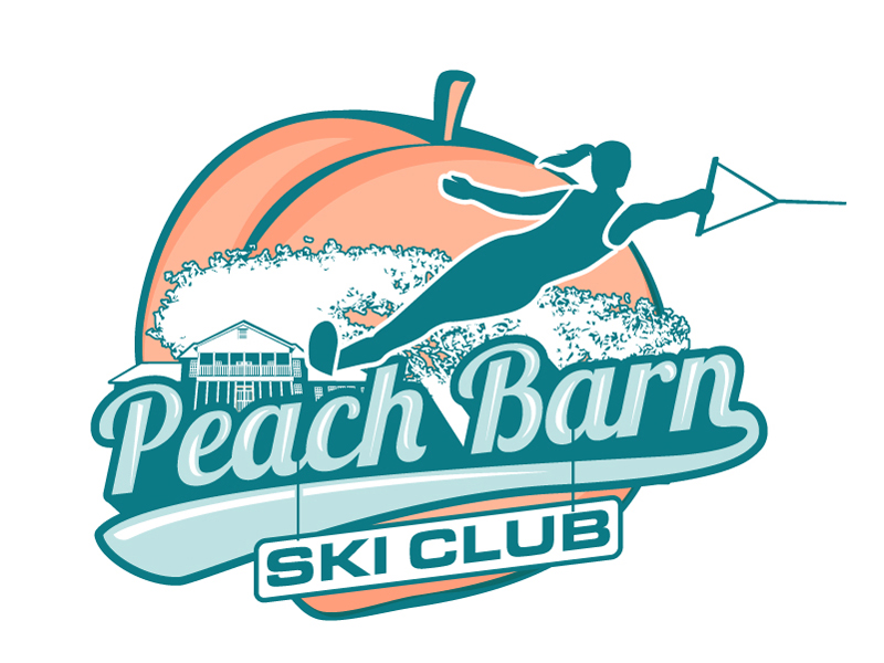 Peach Barn Ski Club logo design by DreamLogoDesign