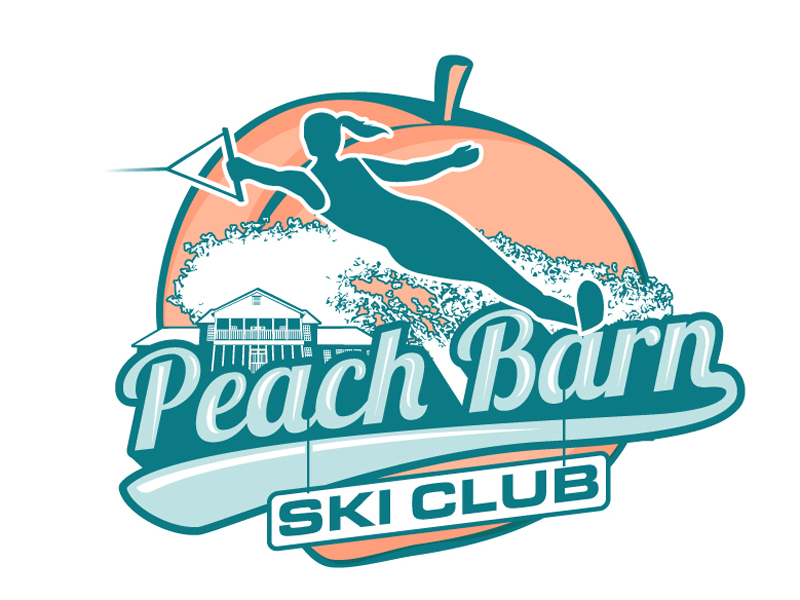 Peach Barn Ski Club Logo Design