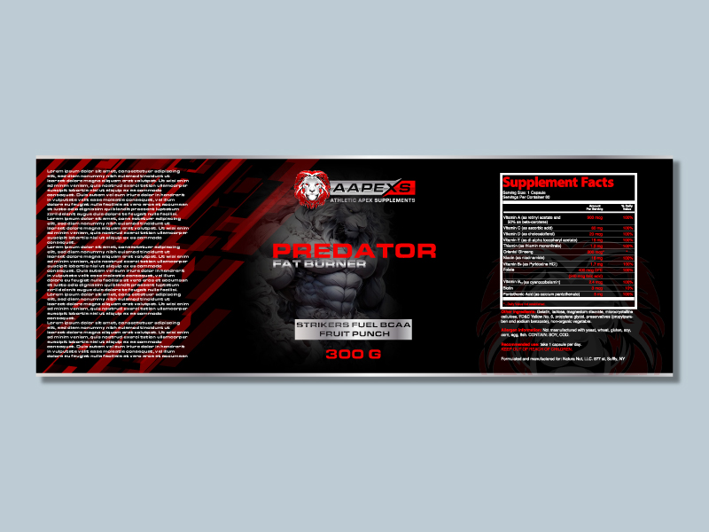 Label design for: AAPEXS Combat Supplements logo design by Ebad uddin