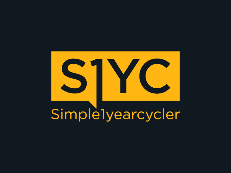 Simple1yearcycler logo design by BrainStorming