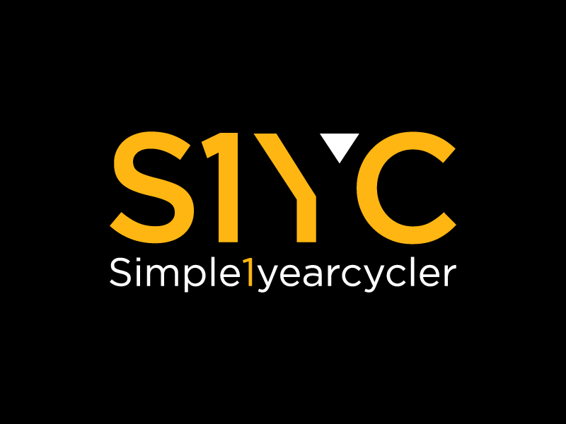 Simple1yearcycler logo design by BrainStorming