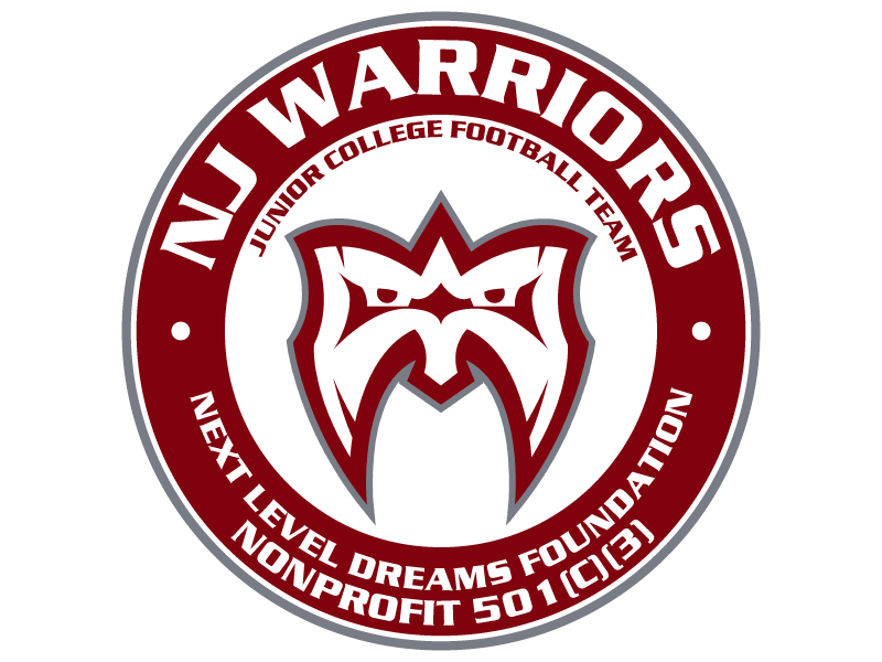 NJ Warriors Junior College Football Team, Next Level Dreams Foundation, Nonprofit 501(c)(3) Logo Design