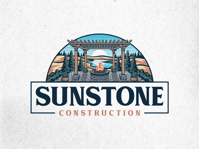 Sunstone Construction Logo Design